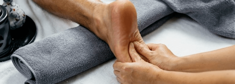 масаж ног для павышэння патэнцыі